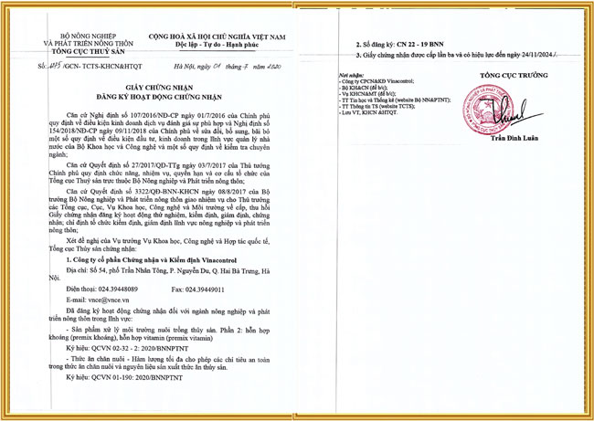 Chứng nhận SP môi trường nuôi trồng thủy sản 7 cc thuc an chan nuoi xu ly mt thuy san1