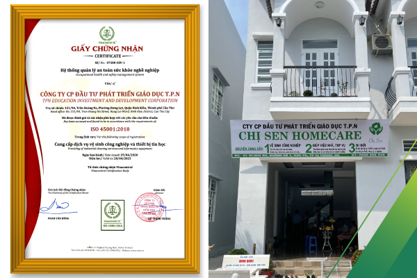 ISO 45001 - Hệ thống quản lý An toàn và Sức khỏe nghề nghiệp 17 chung nhan iso 45001 cty tpn